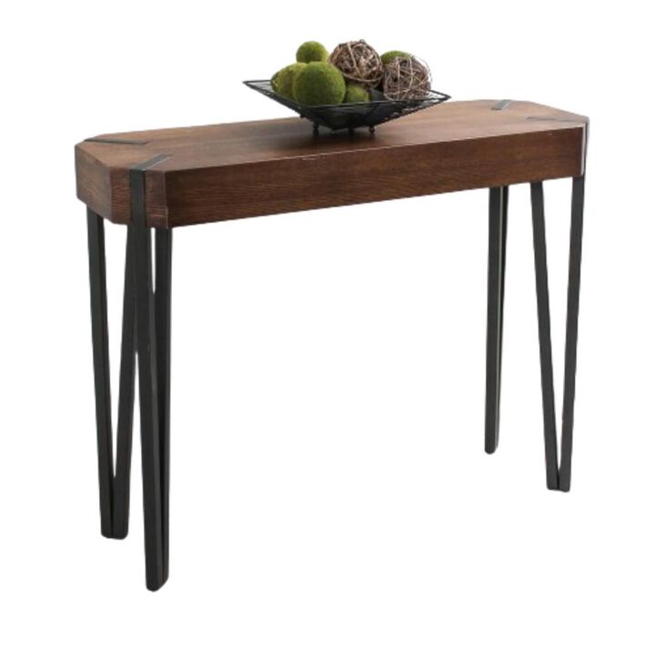 Hamburg Contemporary Contemporary MDF/Metal Console Table