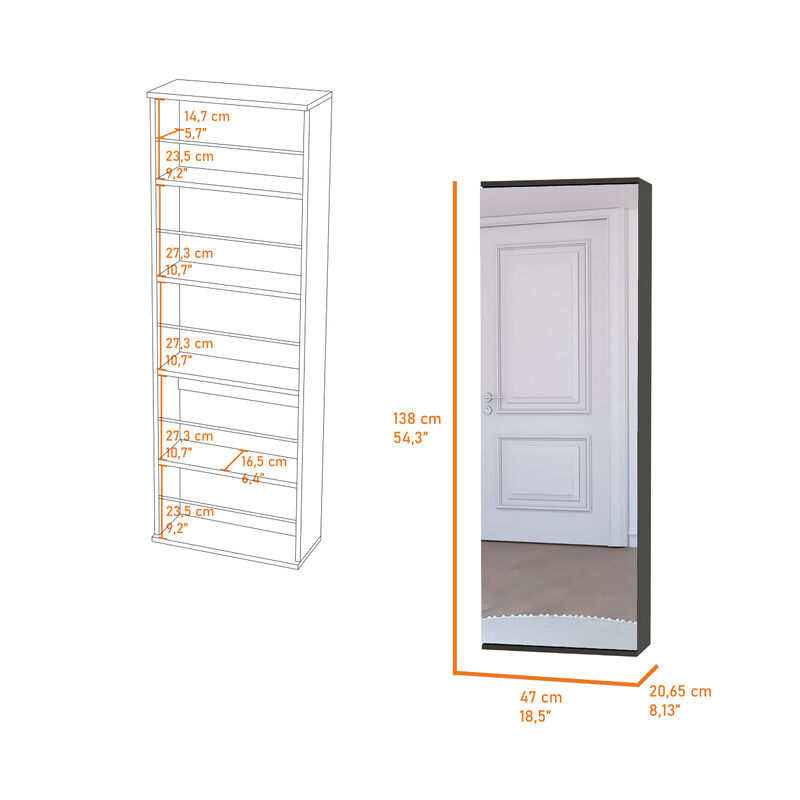 Baylon 4-Drawer 1-Shelf Dresser White