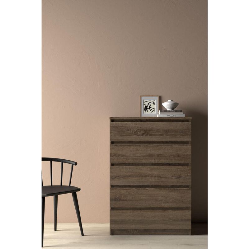 Tvilum Scottsdale 5 Drawer Chest, Truffle