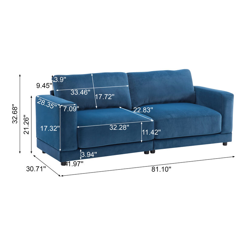 Merax Modern Fabric Loveseat Sofa