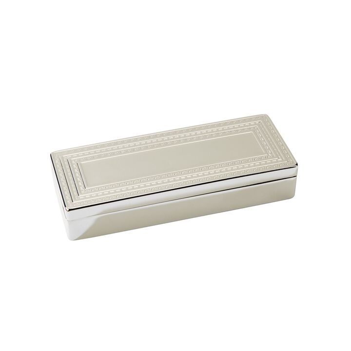 Rectangular Lift-Top Jewelry Box, 1.5" x 3" x 7.75"