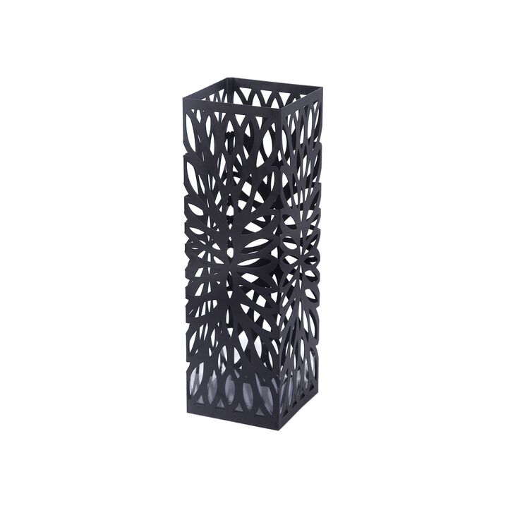 Square Metal Umbrella Stand Entryway Freestanding Umbrella Holder Rack Organizer