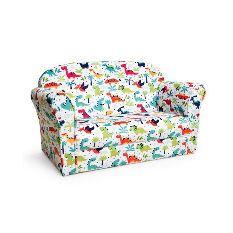 Hivvago Double Kids Dinosaur Sofa Children Armrest Couch