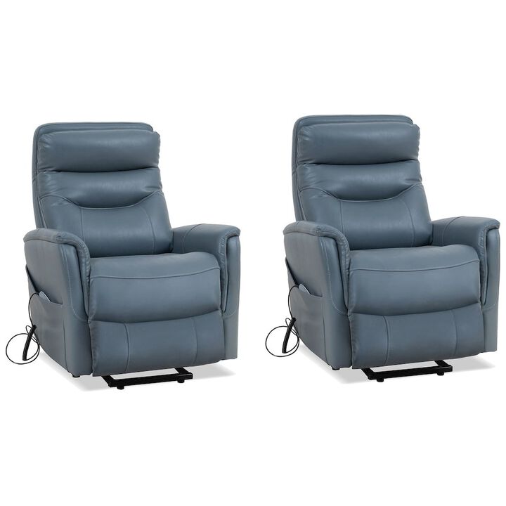 Softy Azure Power Lift Recliner with Articulating Headrest Two Pack