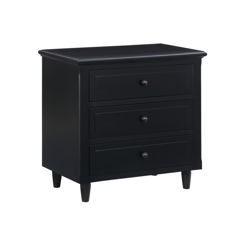 Streamdale 3-Drawer Nightstand Storage Wood Cabinet