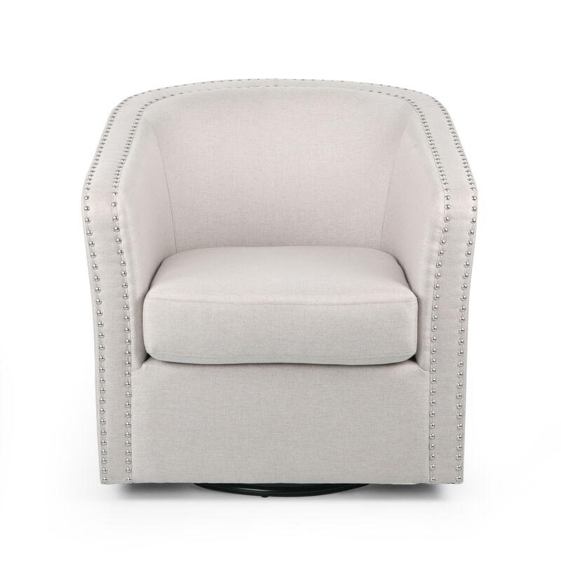 Merax Line Fabric Swivel Accent Chair