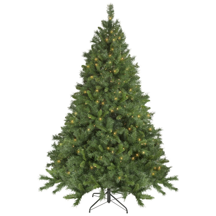 7.5' Pre-Lit Chatham Pine Artificial Christmas Tree  Clear Lights