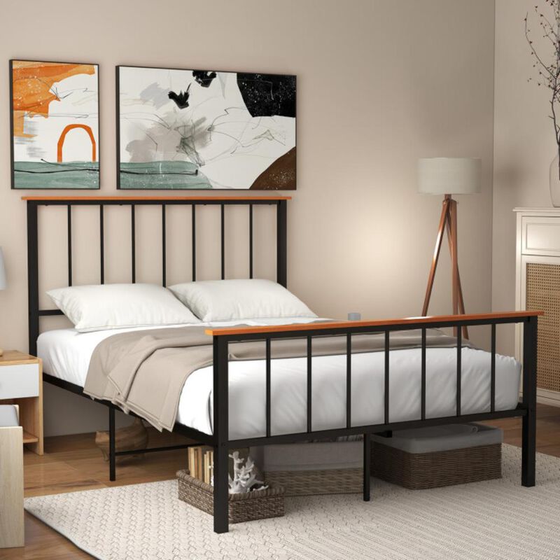 Hivvago Bed Frame with Headboard and Footboard