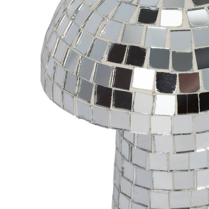 9" Iron Boho Mosaic Mushroom
