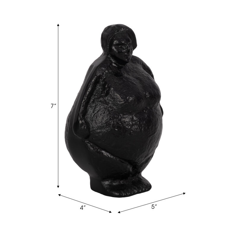 5" Full Figured Woman, Black