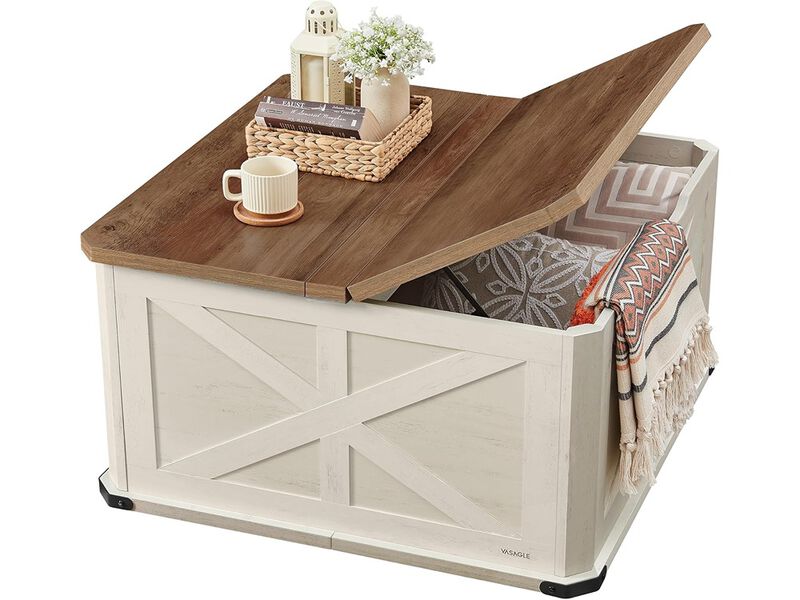 VASAGLE Square Coffee Table for Living Room