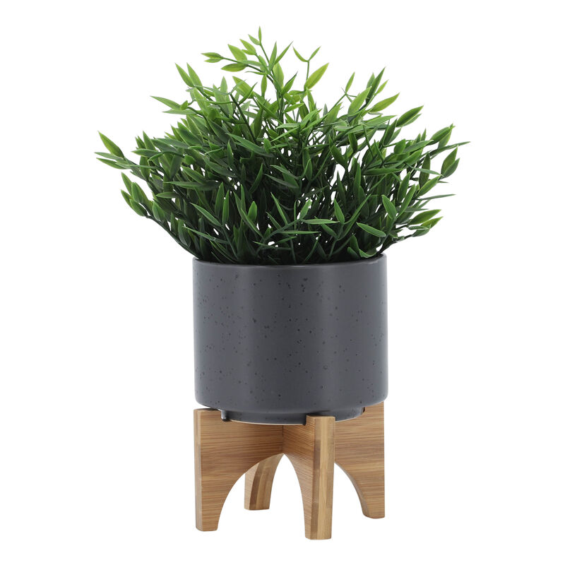 5" Planter W/ Wood Stand