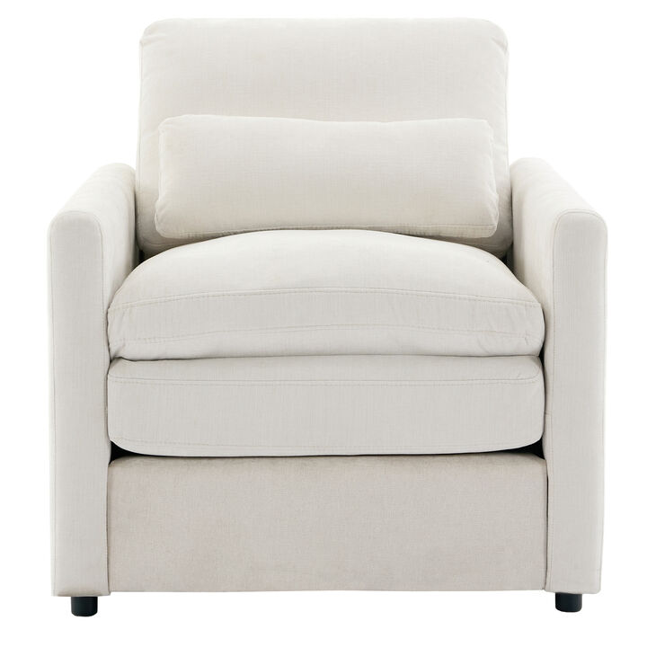 Merax Upholstered Armchair Single Sofa Chair