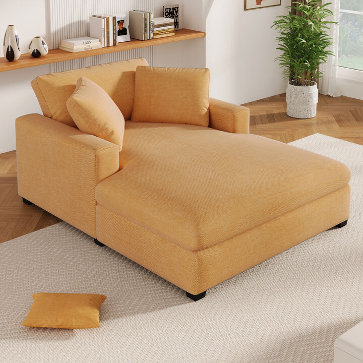 Merax Modern Indoor Oversized Chaise Lounge Accent Chair