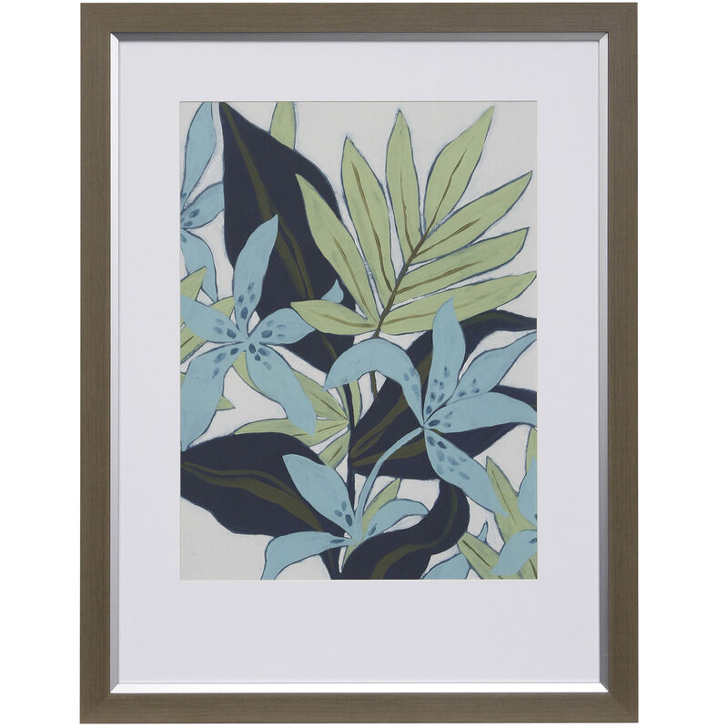 Jungle Blues I Framed Print