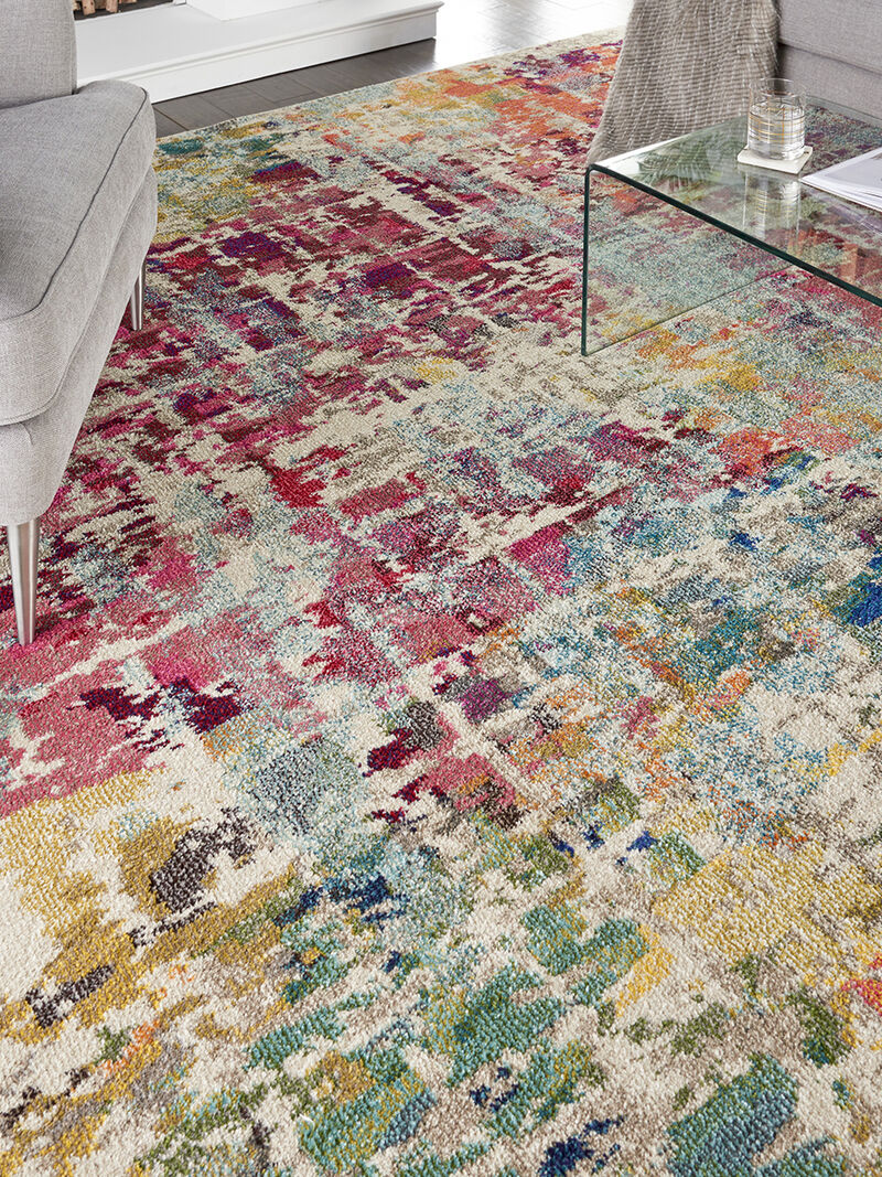 Celestial CES13 Pink/Multicolor 9' x 12' Rug