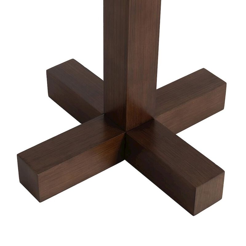 NOVA OF CALIFORNIA Swiss Cross Floor Lamp - Dark Walnut