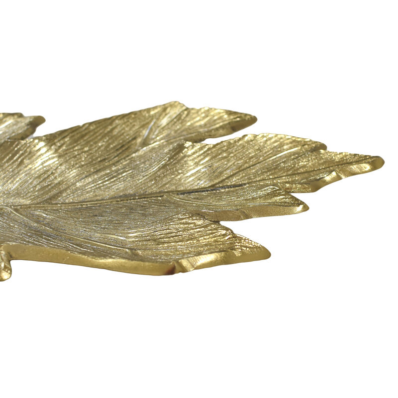Handmade Decorative Gold Color Coated 8.26 x 4.13 x 0.9 Inches Aluminium Tray 053AB BBH Home's