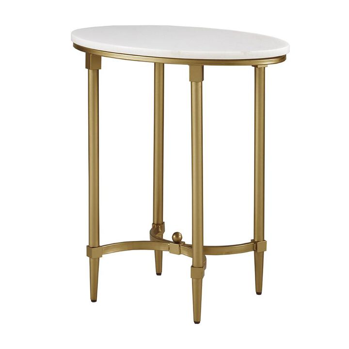 Belen Kox Signature Bordeaux Marble End Table, Belen Kox