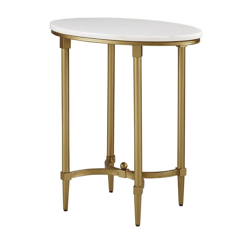 Belen Kox Signature Bordeaux Marble End Table, Belen Kox