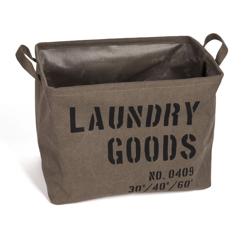 Collapsible Army Canvas Laundry Basket