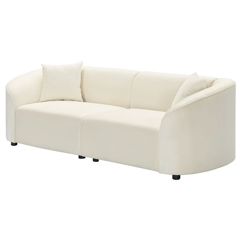 Merax Curved Contemporary Fabric Sofa Couch