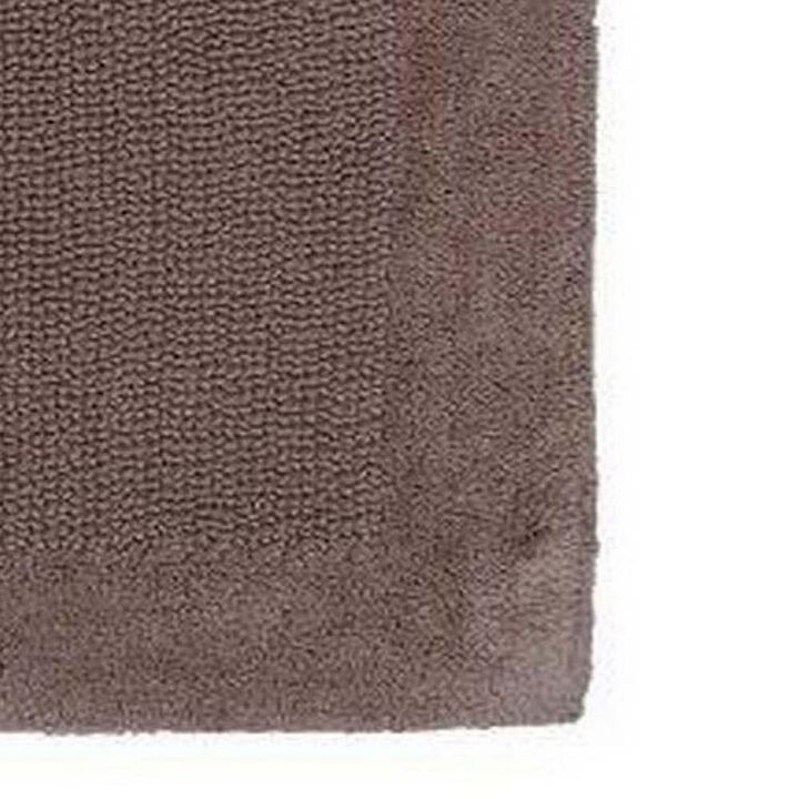 Knightsbridge Bella Napoli 220 GSF Reversible Bath Rug 21 x 34 - Stone