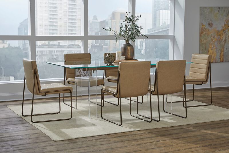 Moorea Glass Dining Table