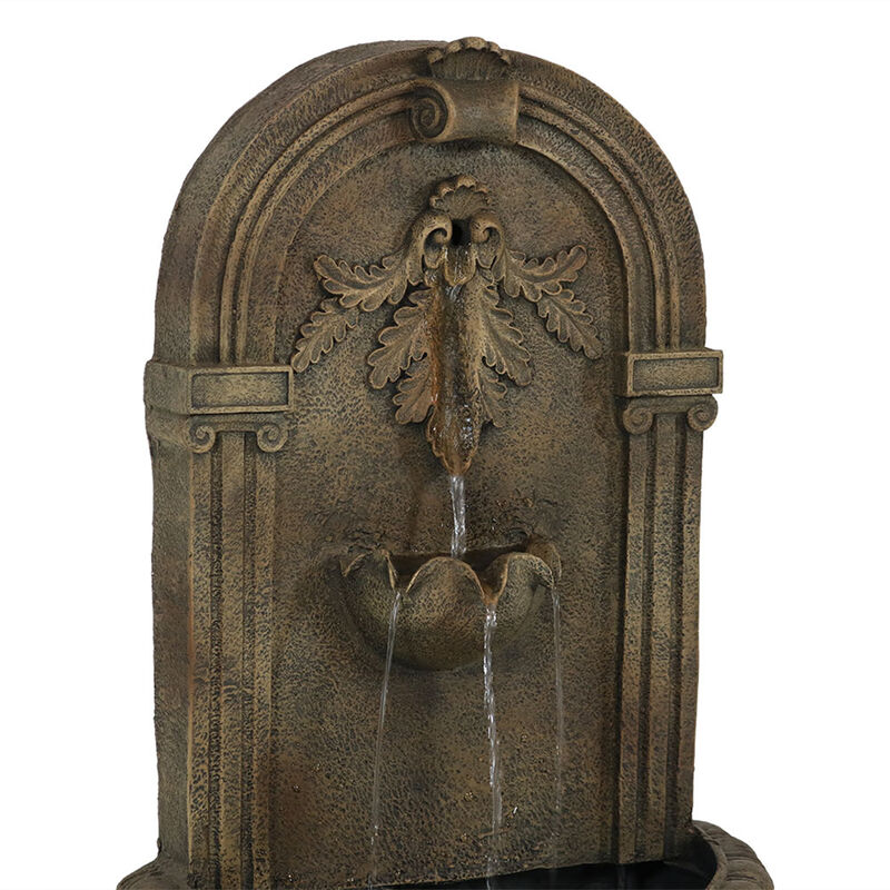 Sunnydaze 27" Florence Wall-Mounted Outdoor Water Fountain