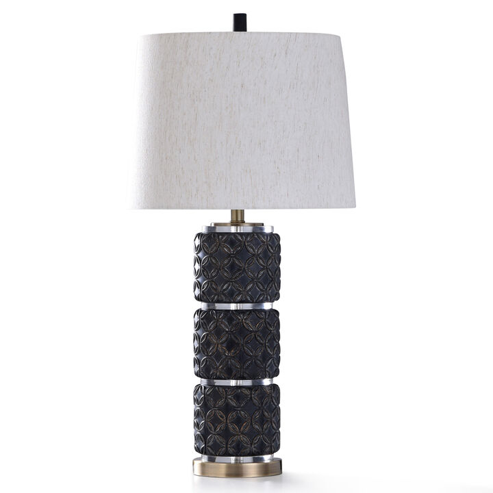 Clear Malta Black Table Lamp (Set of 2)