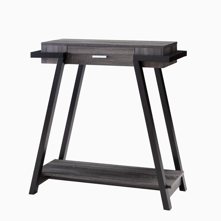 Console Distressed Grey Black