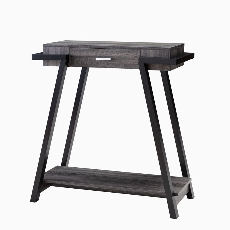 Console Distressed Grey Black