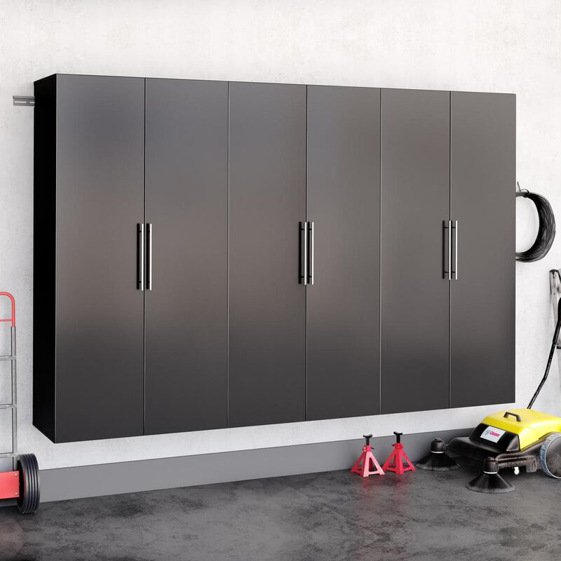 Prepac Black HangUps 108 Storage Cabinet Set E - 3pc