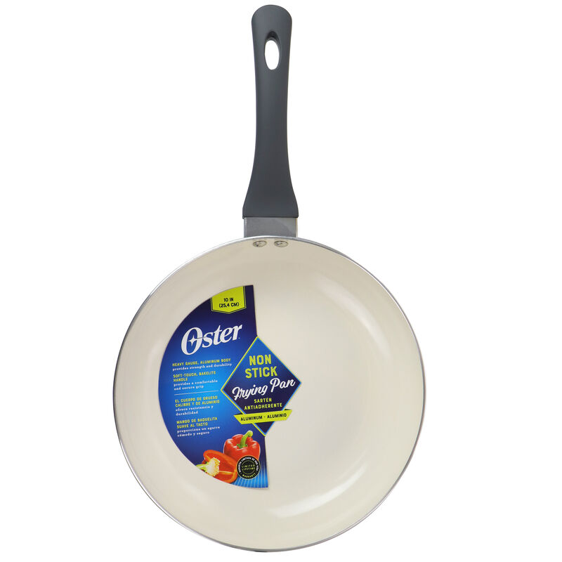 Oster Ridge Valley 10 Inch Aluminum Nonstick Frying Pan in Grey