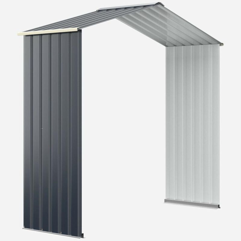 Hivvago Outdoor Storage Shed Extension Kit for 7 Feet Shed