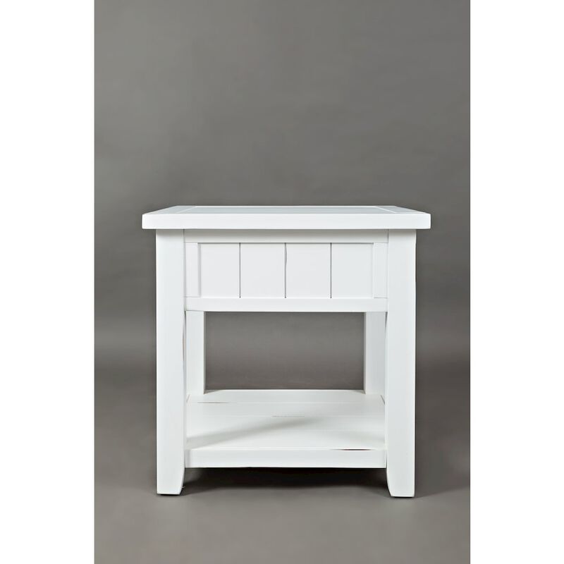 Jofran Inc. Artisan's Craft Farmhouse Solid Acacia End Table
