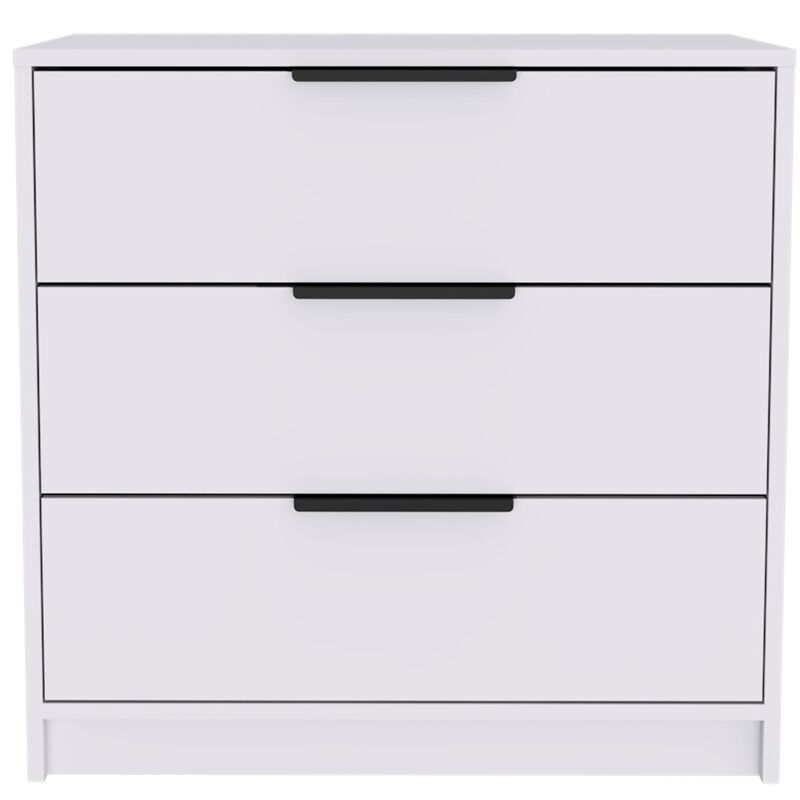 Kaia 3 Drawers Dresser, Superior Top - White