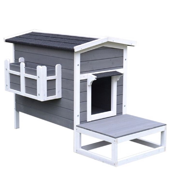 Wooden Cat House – Cozy Indoor Shelter for Cats