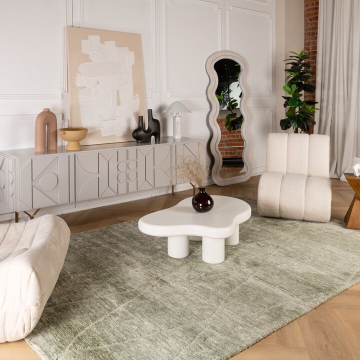 Maya Modern Boho Hand-Tufted Olive Green Indoor Area Rug