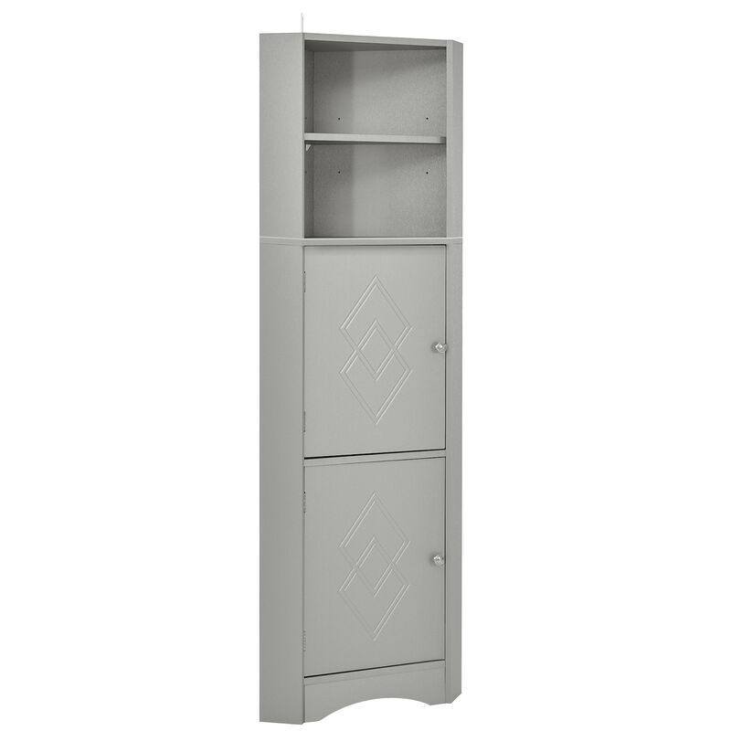 Merax Freestanding Bathroom Storage Cabinet with Doors
