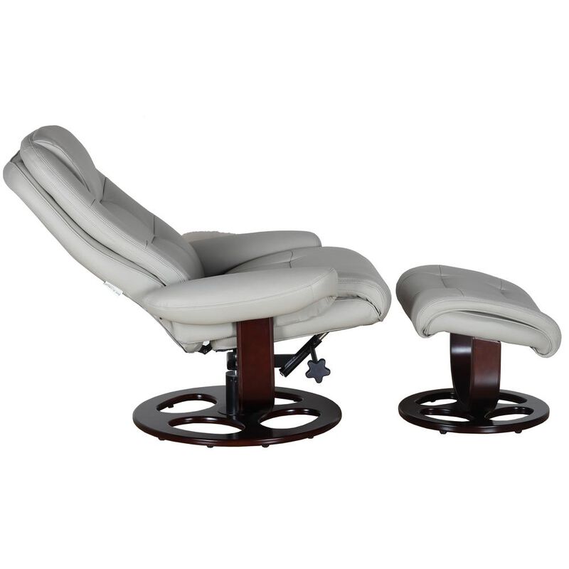 Barcalounger Jacque Swivel Pedestal Recliner w/Ottoman