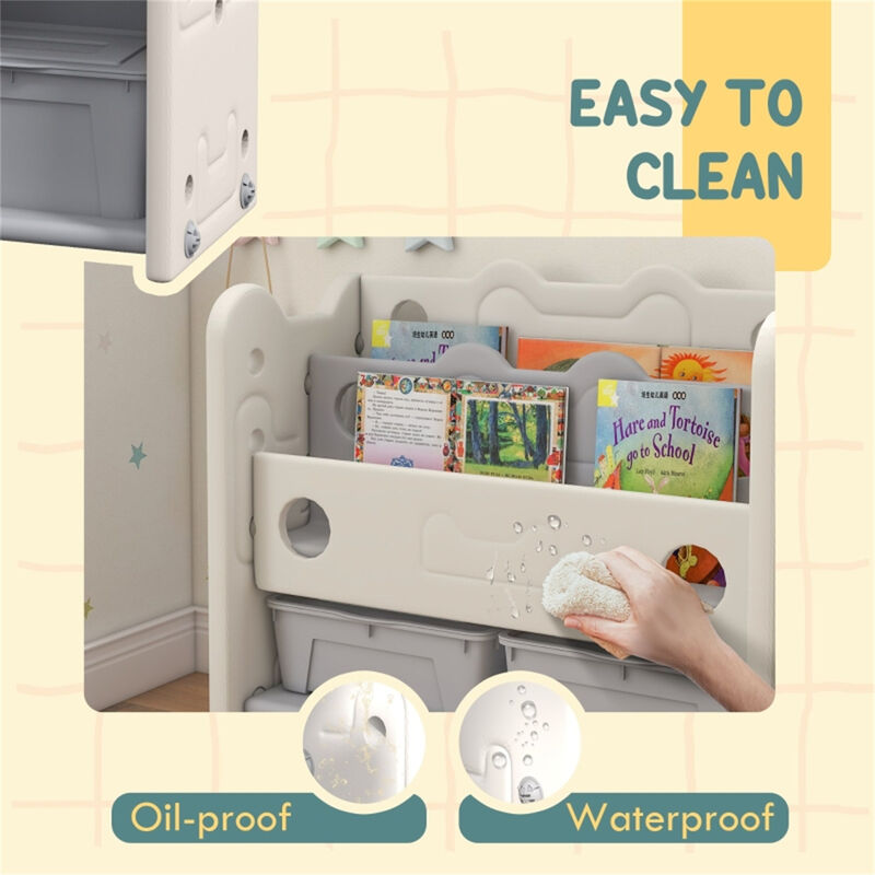 Kids Toy Storage Organizer Multi-Bin Shelf for Toys, Books & More