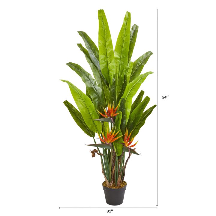 Hivvago 4.5" Bird of Paradise Artificial Plant