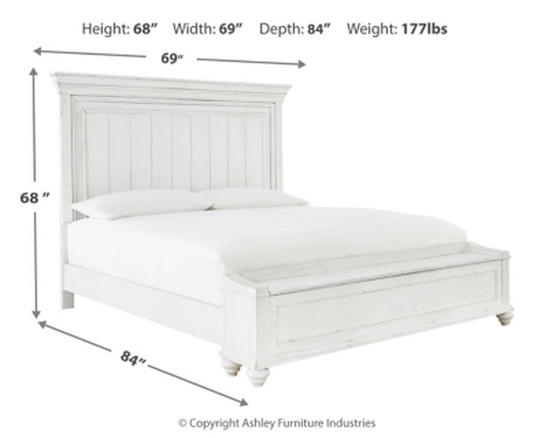 Kanwyn Queen Panel Bed W/Storage Bench
