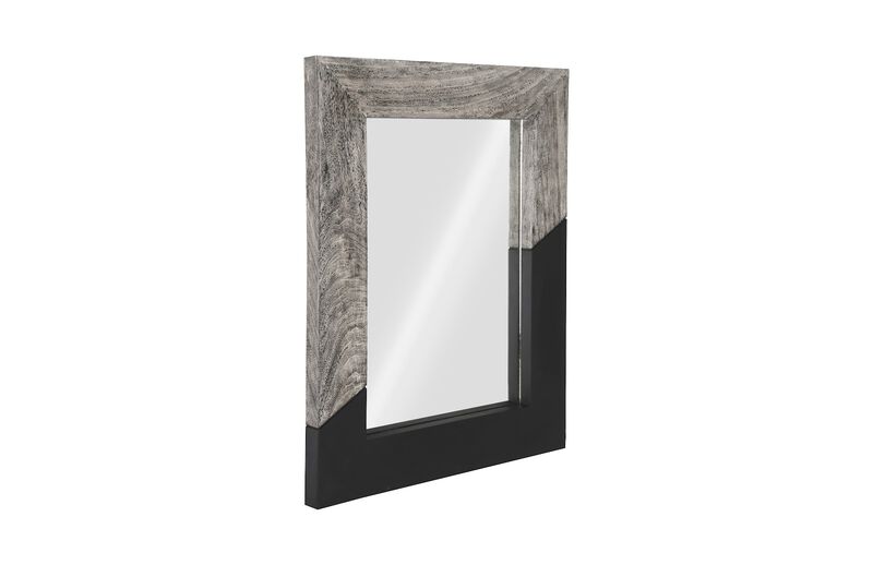Geometry Wood Small Mirror