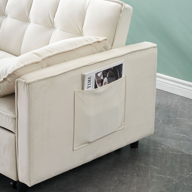 Merax Velvet Loveseat Futon Sofa Couch