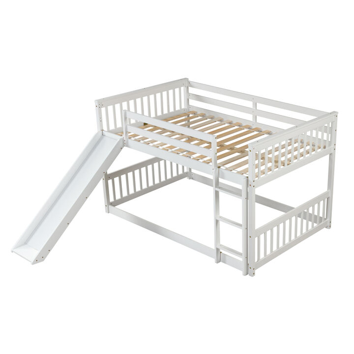Full Over Full Bunk Bed With Slide