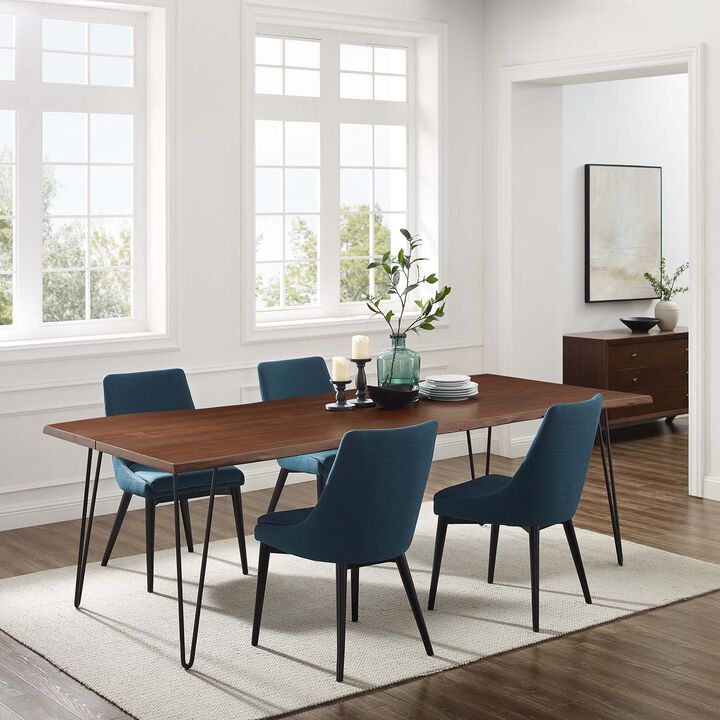 Modway - Ardor 96" Live Edge Acacia Wood Dining Table Black Walnut