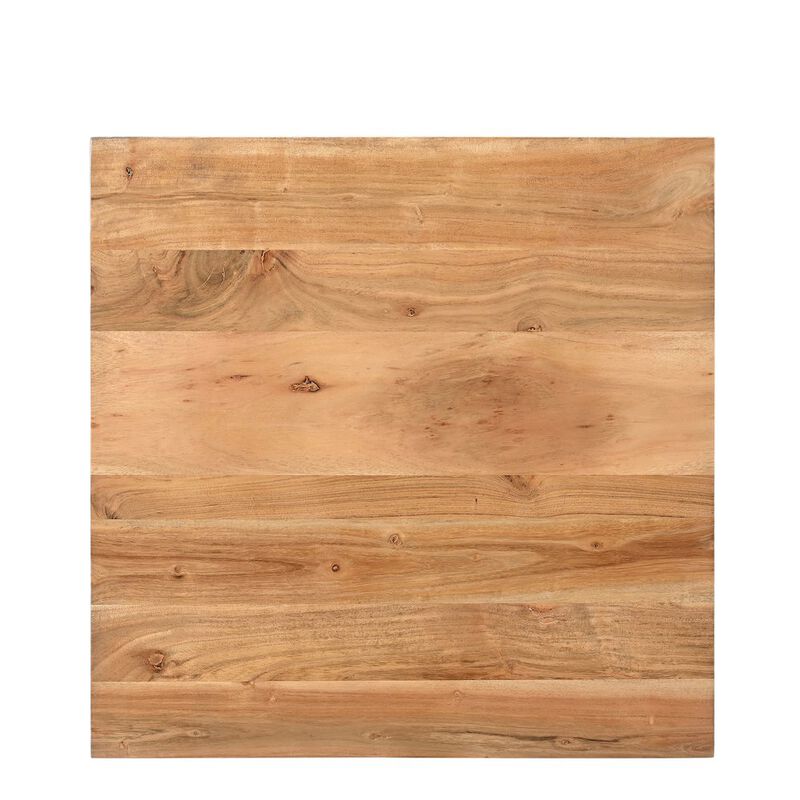 Jofran Lux Solid Wood Modern Angled End Table