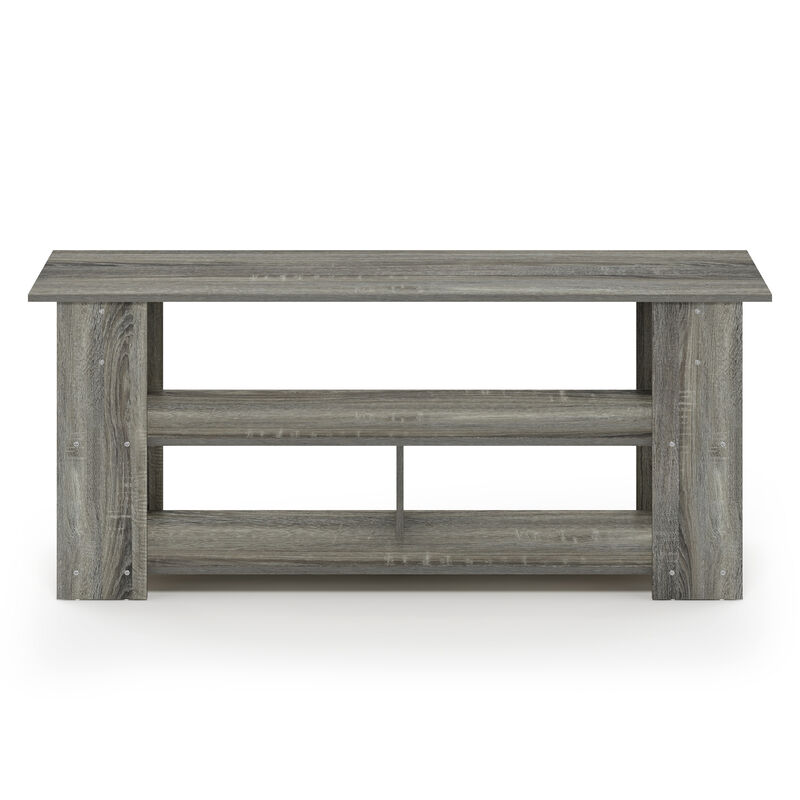 Furinno Furinno 15118 JAYA TV Stand Up To 50-Inch, French Oak Grey/Black